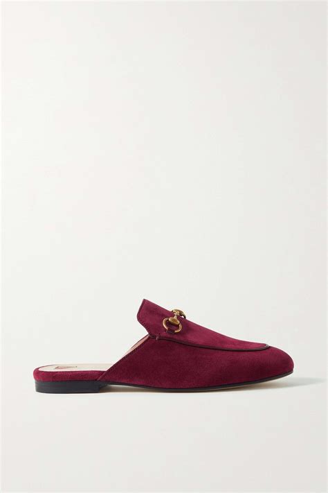 blue princeton slippers gucci|princetown horsebit detailed leather slippers.